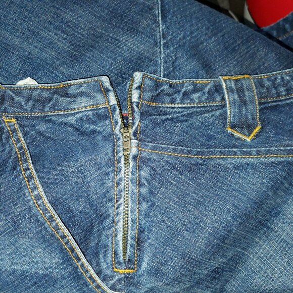 Vintage Tommy Hilfiger Y2K A-line Zip up classic denim skirt – 12 - Picture 7 of 7